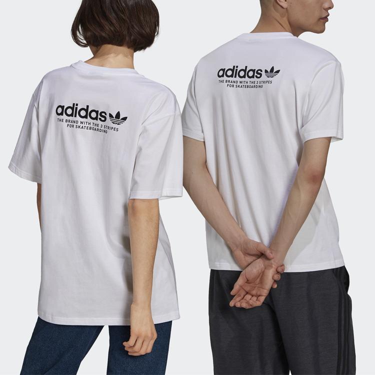 Adidas Originals Trefoil Round Neck Short Sleeve T-Shirt Unisex Tops White GM5176