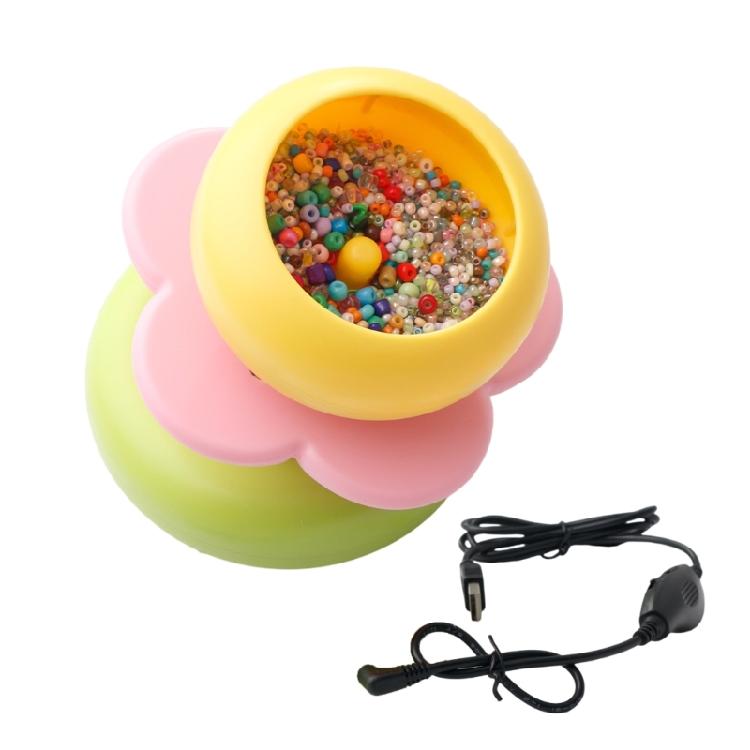 

Automatic Bead Threading Gadget Bracelet Necklace Spinner Bead Crafting Tool Jewelry Sewing Projects for Beads Jewelry розовый