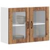 Kitchen Wall Cabinet With Doors, Lucca, Old Wood