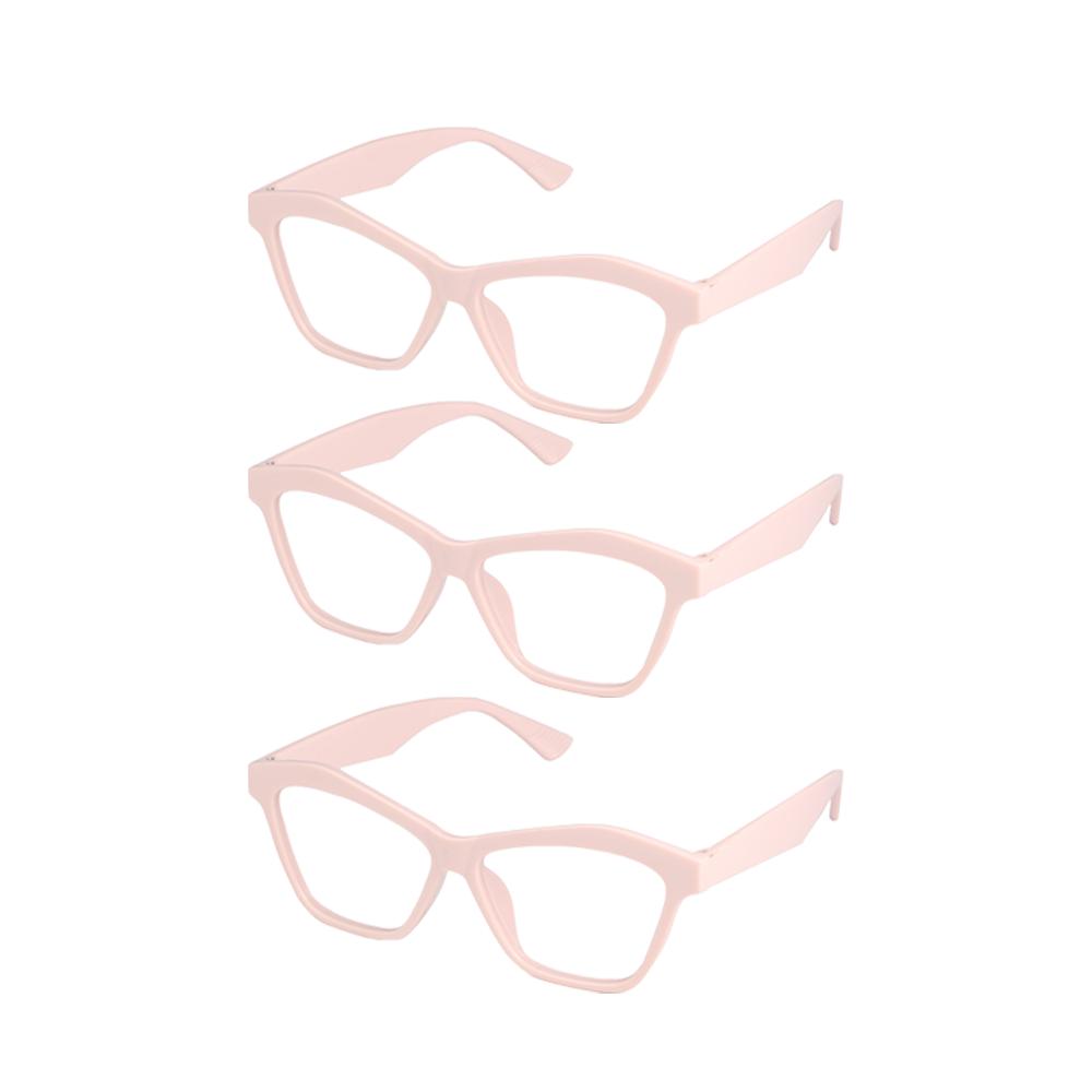 3PCS Fashion Cat Eye Reading Glasses Anti-Blue Light Presbyopia Farsighted Female Reading Glasses Male