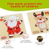 Children's Educational Wooden Christmas Puzzle: Montessori 4-in-1 Toy for Boys and Girls