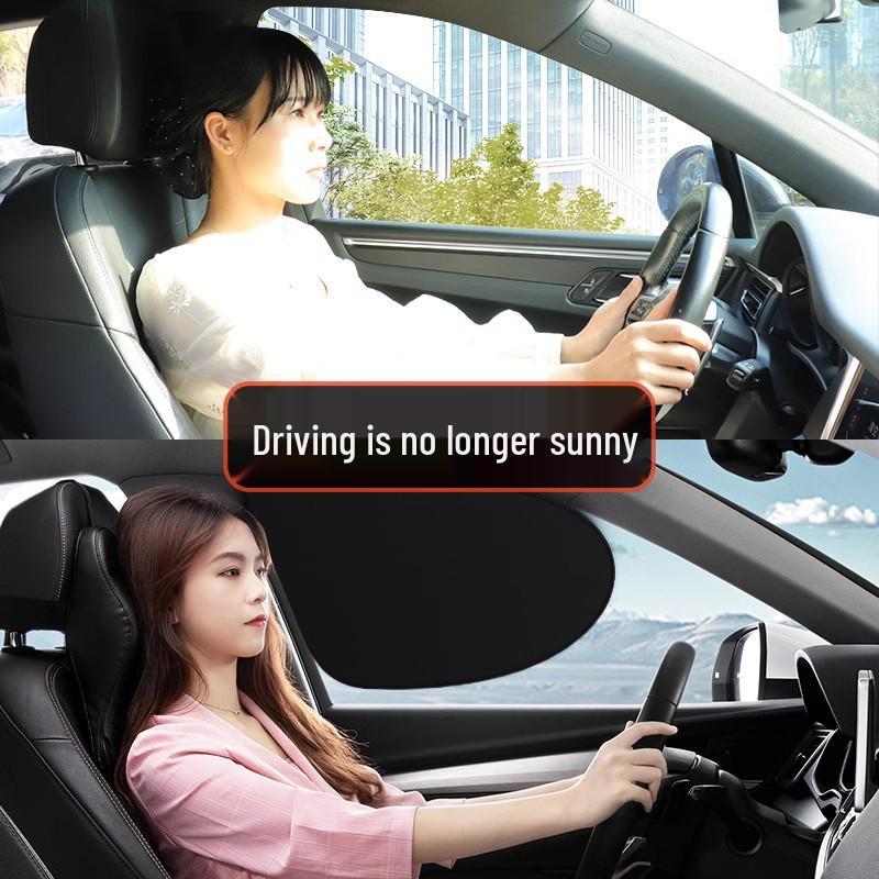 Magnetic Car Side Sunshade: UV Protection, Heat Insulation, Clear View Sunshade Curtain