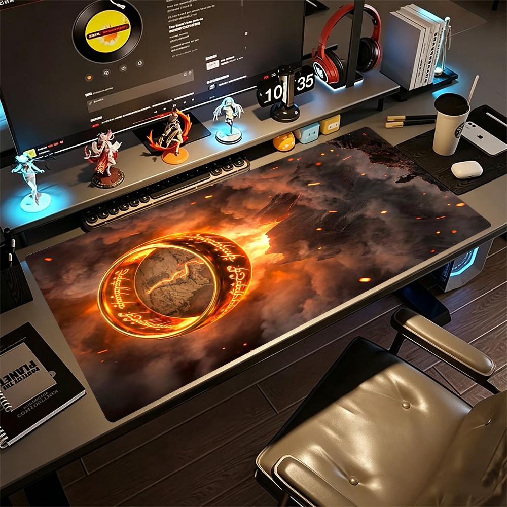 Lord Rings Gaming Mouse Pad Desk Mat Computer Desk Mat Non-Slip Rubber Bottom Suitable for Office Gaming PC Laptop