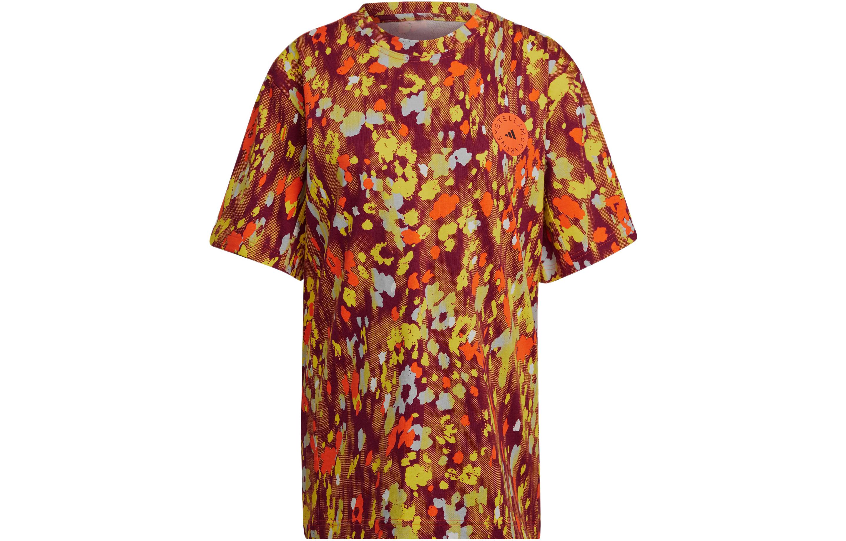 

Adidas T Shirts Women s Multicolor Crew Neck Moderate Straight Fit HG1931 XXS