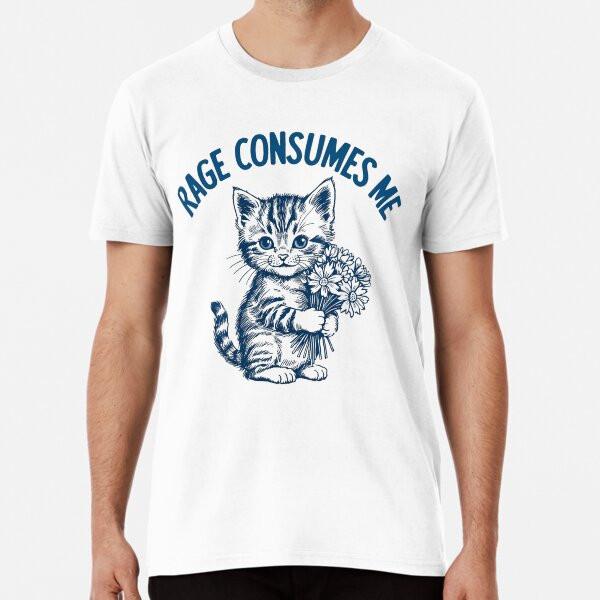 

Rage Consumes Me Funny Vintage Kitten T-Shirt S-5XL Best T-Shirt XL