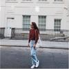 South Korea Ins Style British Museum Letter Print Thin Cotton Grey Cloth Bag Simple All-matching Shoulder