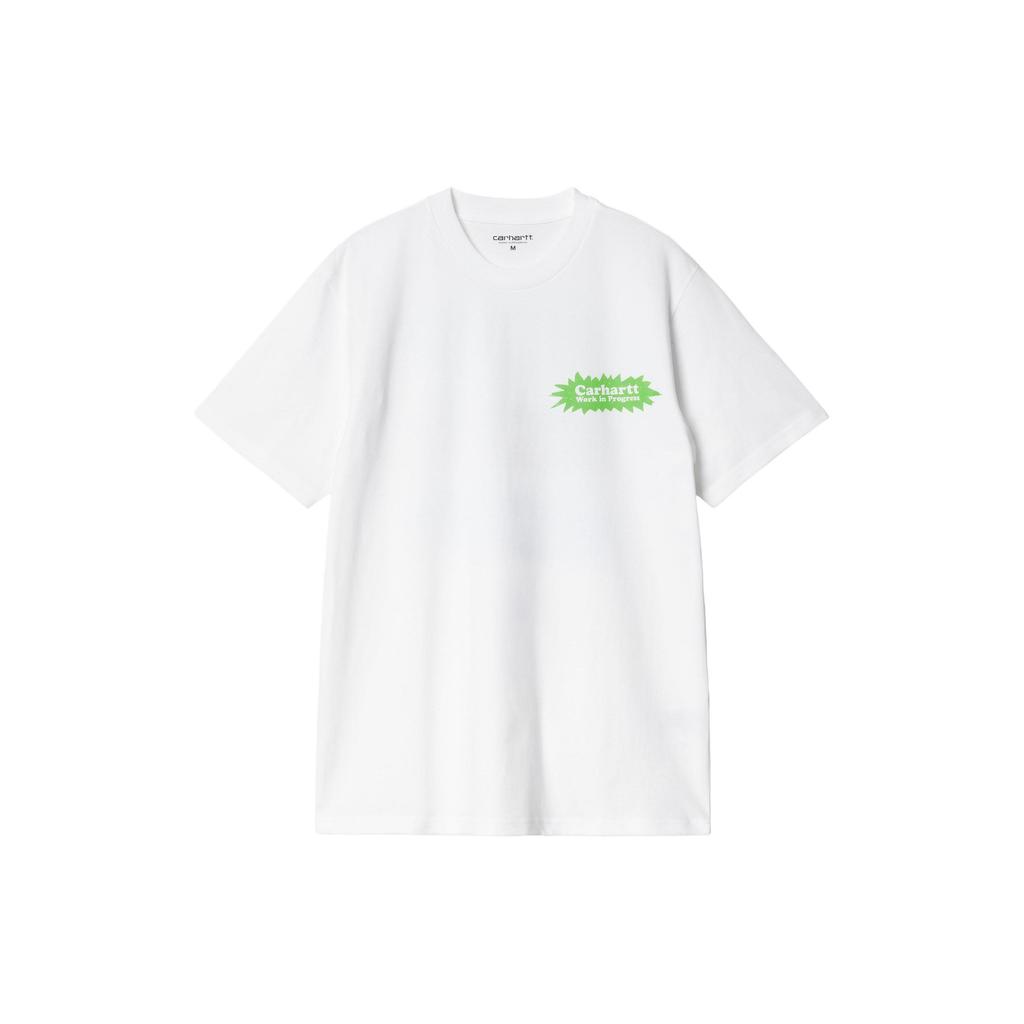 Carhartt WIP S/S Bam T-Shirt Logo Letter Print Crew Neck Short Sleeve T-Shirt Men T-Shirts White I033162-02-XX
