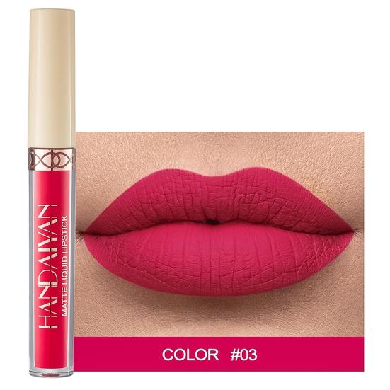 Long Lasting Non-stick 2.5ml Lipstick Matte Velvet 12 Colors Lip Gloss Liquid Lipstick Lip Glaze