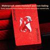 Red Playing Cards PVC Poker Waterproof Washable Parker Rustic Gold Creative Thickened Card Games for Pool Games Travel