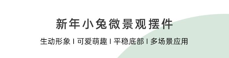 6Pcs Mini Rabbit Ornament Resin Craft Bunny for Desktop Garden Scene Decor Tiny Animal Statue Collection Gift Idea New Year