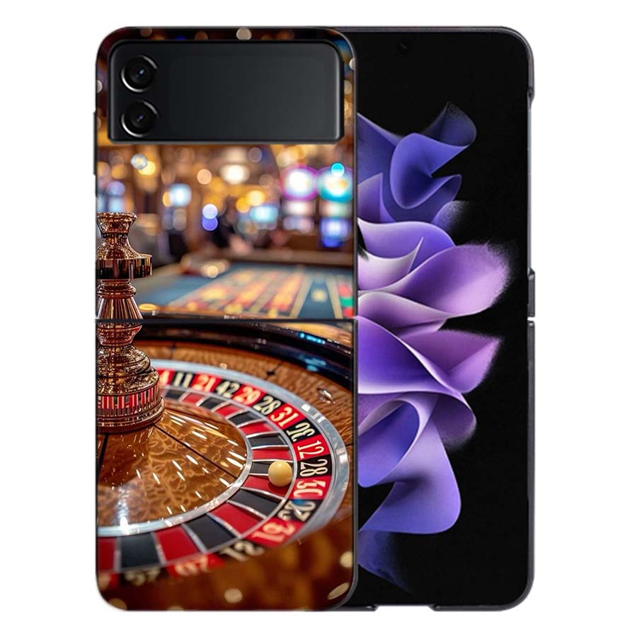 Russian Lucky Roulette Coque For Samsung Z Flip7 6 Galaxy Case Shockproof Z Flip5 Z Flip3 4 5G Hard Cover Phone TPU PC Hard Fun