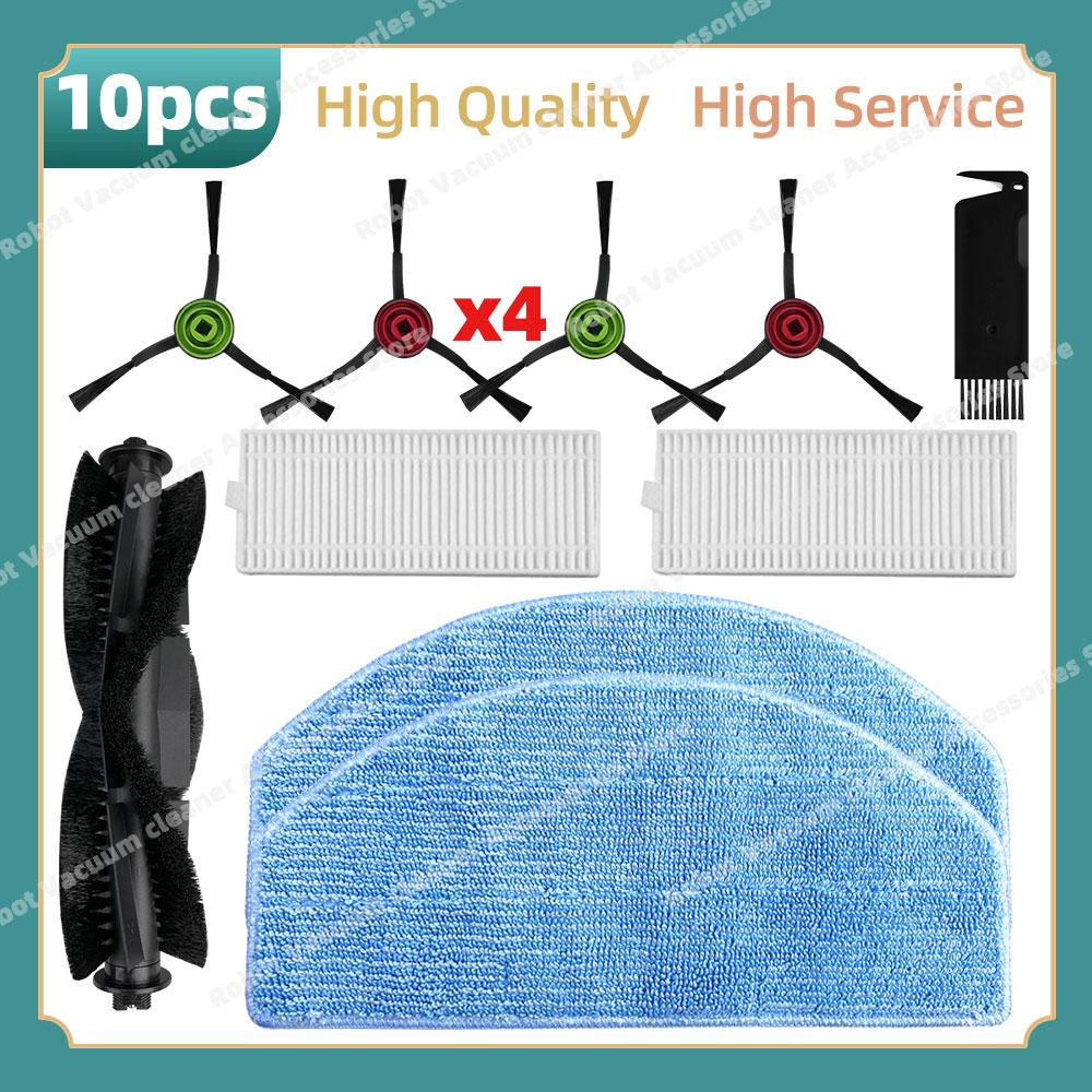 Compatible For Tikom G8000 / G8000 Pro, Honiture G20 / G20 Pro, Laresar Evol 3 3S Parts Main Side Brush Hepa Filter Mop Cloth