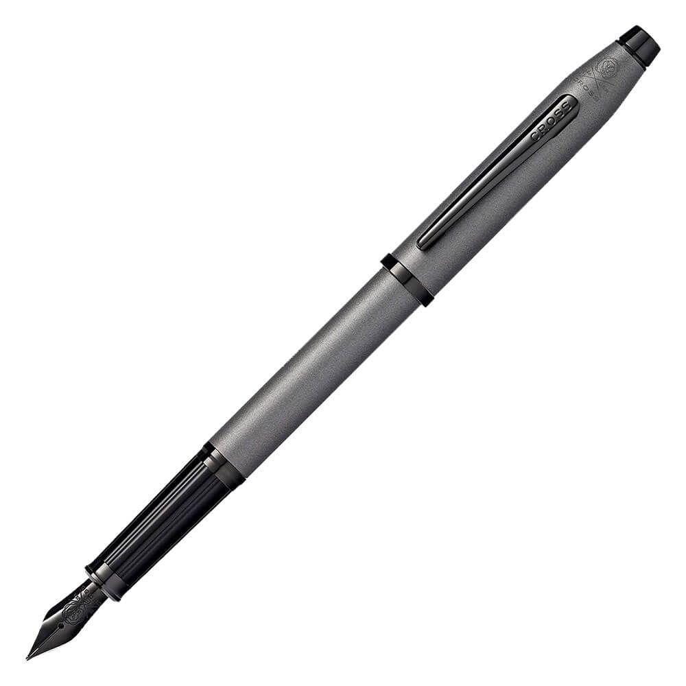 Cross Century II Gunmetal Grey Fine Fountain Pen with Black PVD