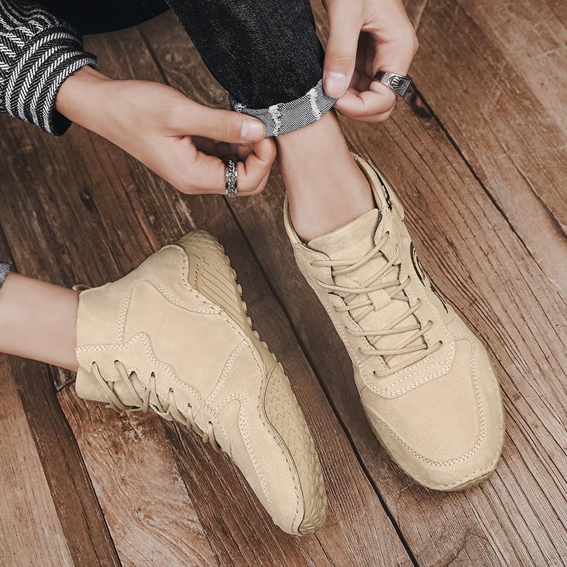 Pig Leather Boots Men Shoes Comfortable Ankle Boots for Men Casual Shoes Moccasins Men Winter Boots