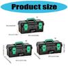 High Capacity Anti Crush Tool Container Weather Resistant Design Storage Box Hard Case For Worksites Efficiency