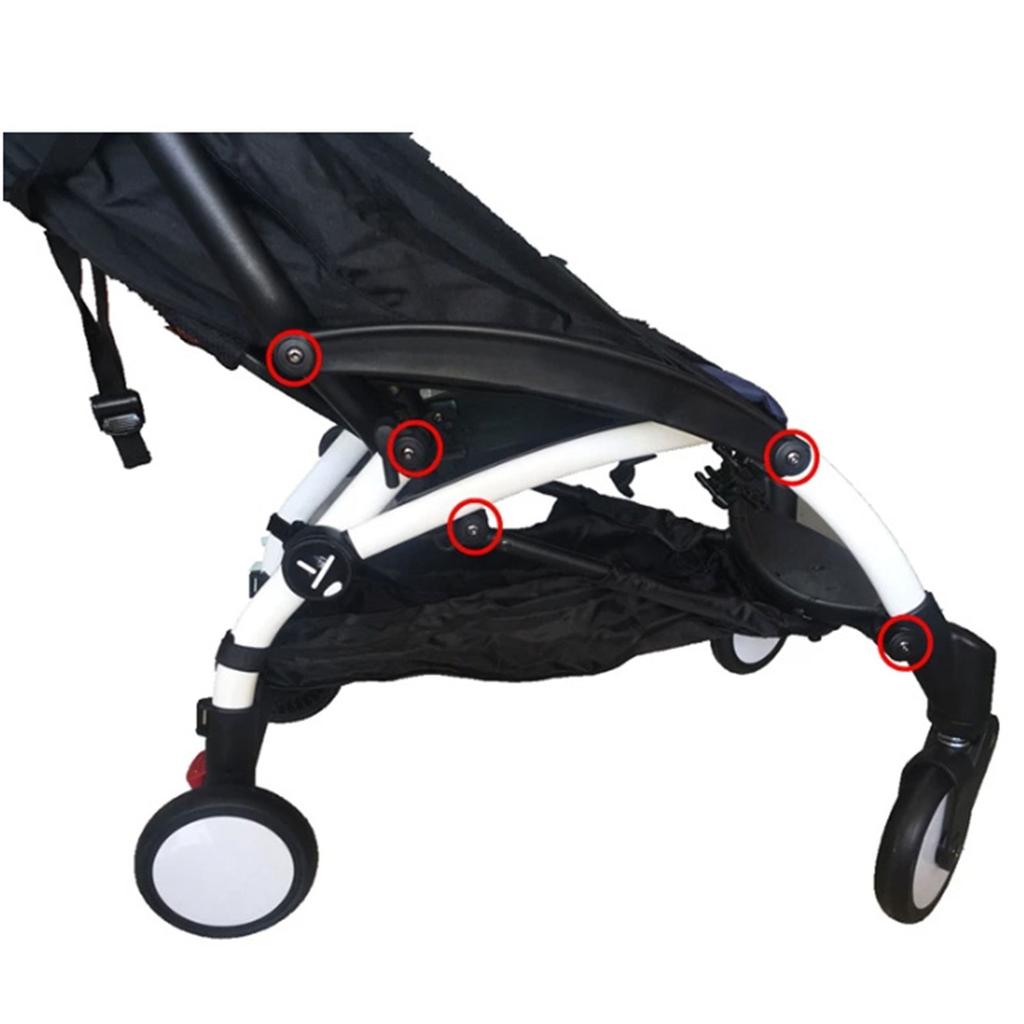 Infants Pram Side Handlebar Screw Set for Babyyoya Yoya Strollers Replacement Side Handrail Armrst Repair Spare Part