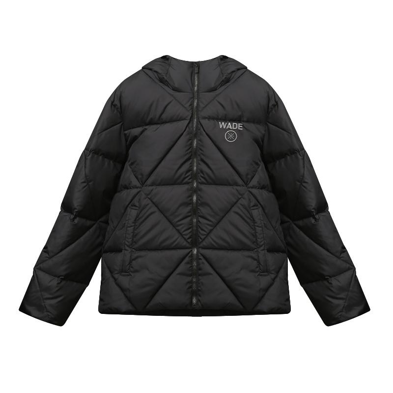

Li Ning Solid Color Zipper Hooded Comfortable Breathable Versatile Short Cotton Jacket Men Jacket Black AJMU173-4 2XL