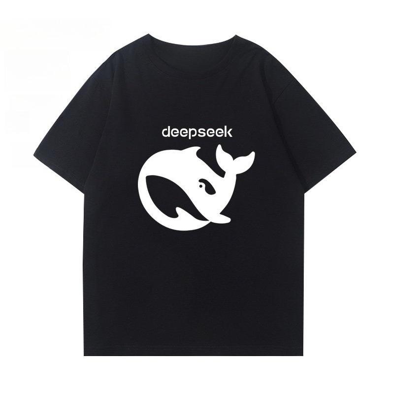 Deepseek Deep Exploration of Artificial Intelligence 2026 New Cotton Summer Relaxing TShirt Unisexs Pure Cotton Short Sleeve XL