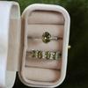 Chic And Sophisticated Olive Green Adjustable Ring For Trendy Women's Fashion Accessories