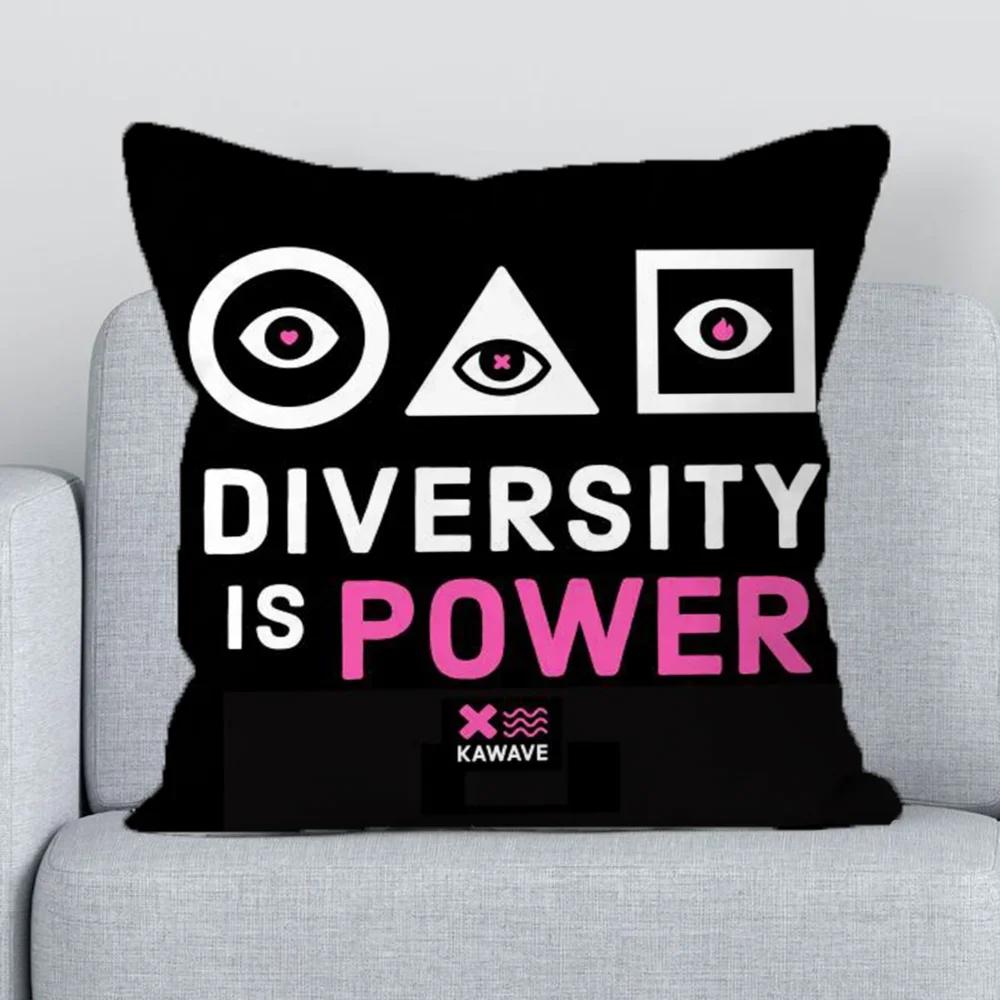 

Привлекательные девизы Наволочка Декоративные наволочки для подушек Шезлонги Двусторонняя печать Короткая плюшевая наволочка Диван 66x66cm синий