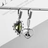 Silver-Plated Hand-Carved Pattern Circle Dangle Earrings for Women Retro Exaggerated Hypoallergenic Earrings Fashion Jewelry
