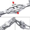 22 mm Rostfritt Stål Armband för Tissot för Citizen för Seiko Snabbkoppling Fjärilsspänne Metallklockarmband Högkvalitativt Armband