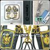 [USED]Hermes Carre 90 BRIDES de GALA Silk Light Blue Scarf,