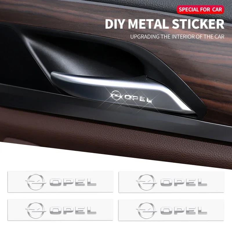 2/5/10pcs Car Logo 3D Metal Stickers Decorative Accessories For Opel OPC Astra Insignia Mokka Zafira Corsa Vectra C D Antara Car FG8