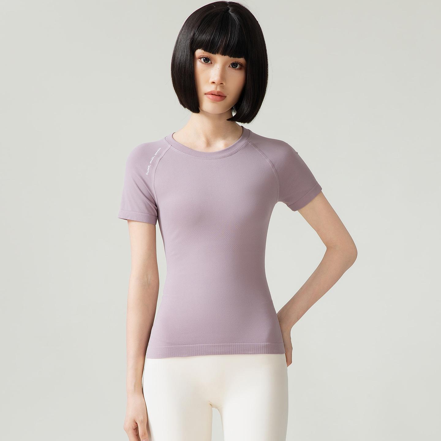 Women s Versatile Slimming Yoga Top - High Elasticity, Breathable, Short Sleeve for Pilates & Running Extra Large