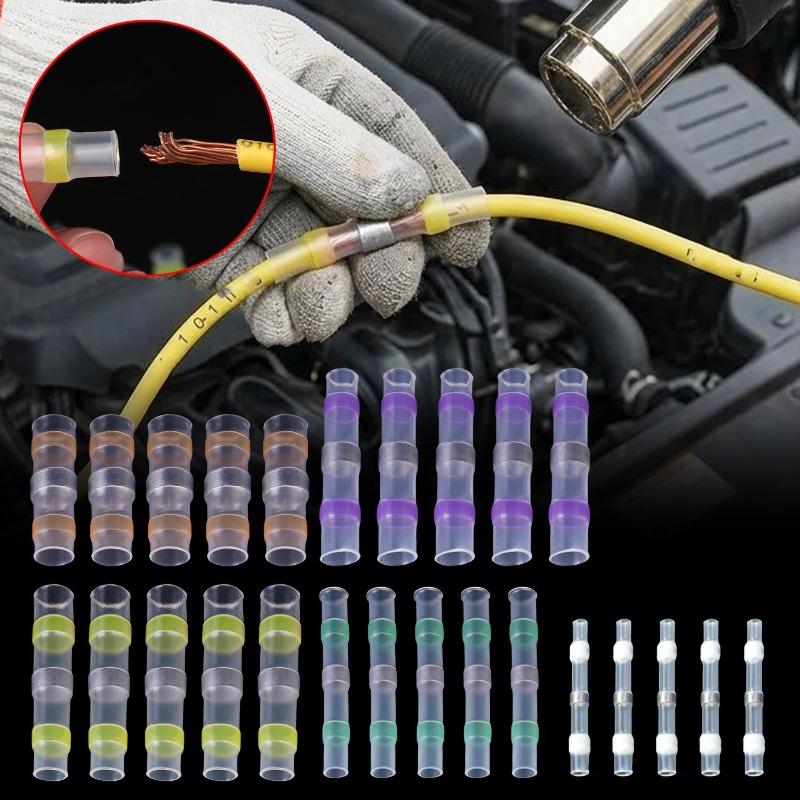 Waterproof Crimp Free Solder Rings Heat-shrink Tubing Cable Crimping Automotive Wire Terminal Connectors Soldered Terminals