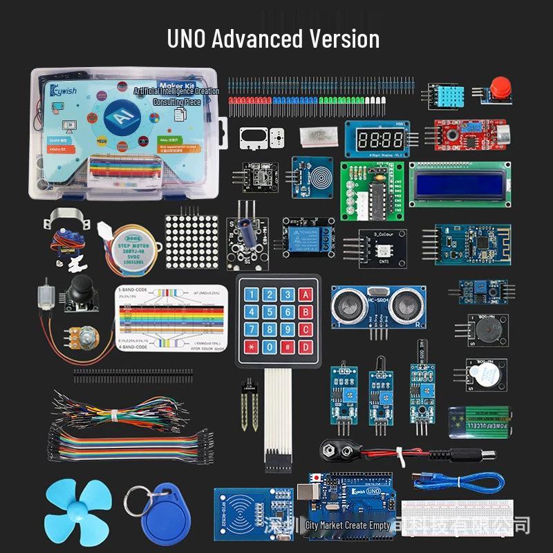 Arduino Uno R3 Beginner's DIY Electronic Kit with Sensor Development Board