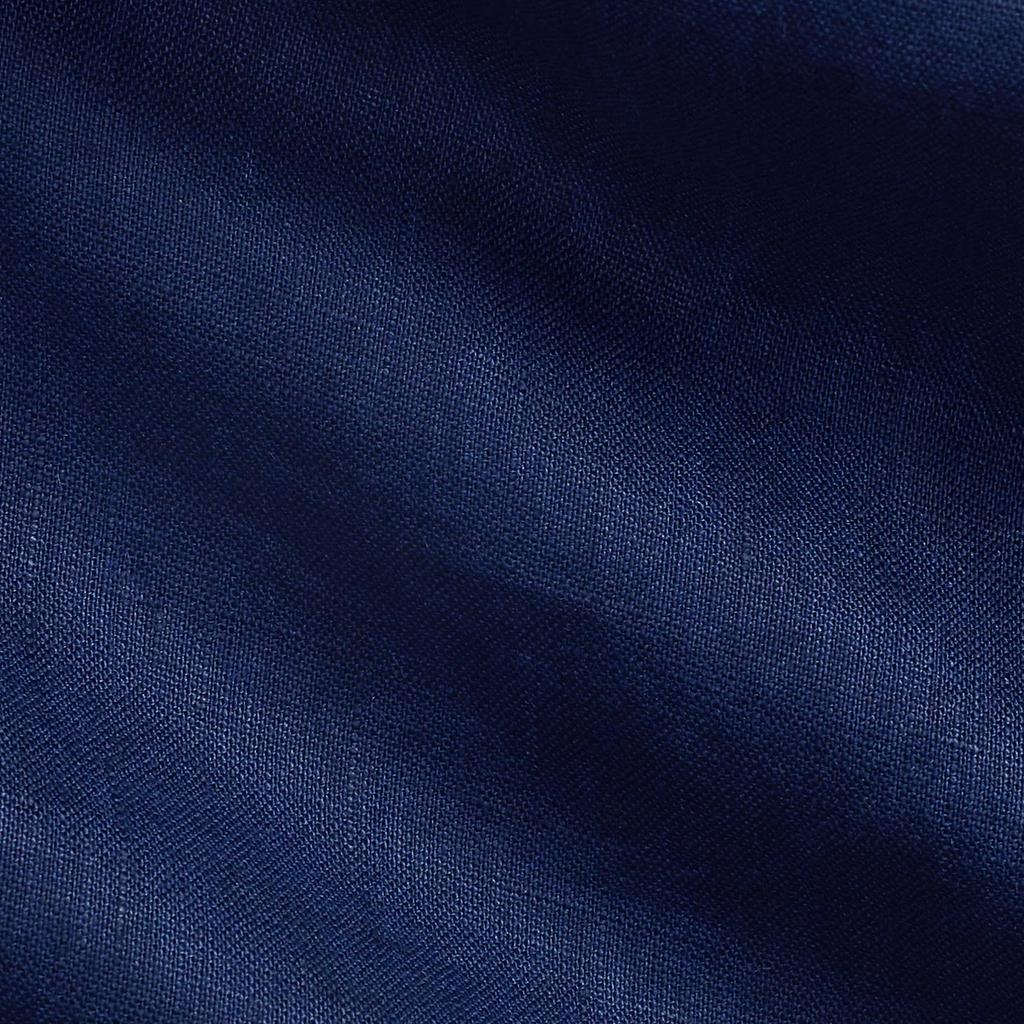 Polo Ralph Lauren Slim Fit Linen Long Sleeve Shirt Men shirts Navy-Blue 710968925-002