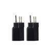 2pcs Black 6-15P To 5-15R American  Plug Adapter Nema 6-15R American  Gauge Adapter  Electrician