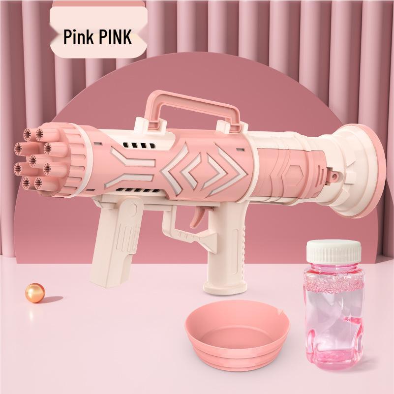 Hot-Selling Automatic Luminous Gatling Bubble Gun - Perfect Toy for Kids