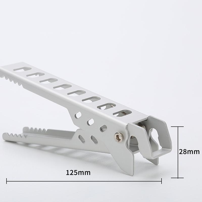 Anti Scald Pot Clip for Camping Cookware Outdoor Food Clamp Barbecue Tongs Aluminum Alloy Lightweight Heat Resistant Dish Gadget