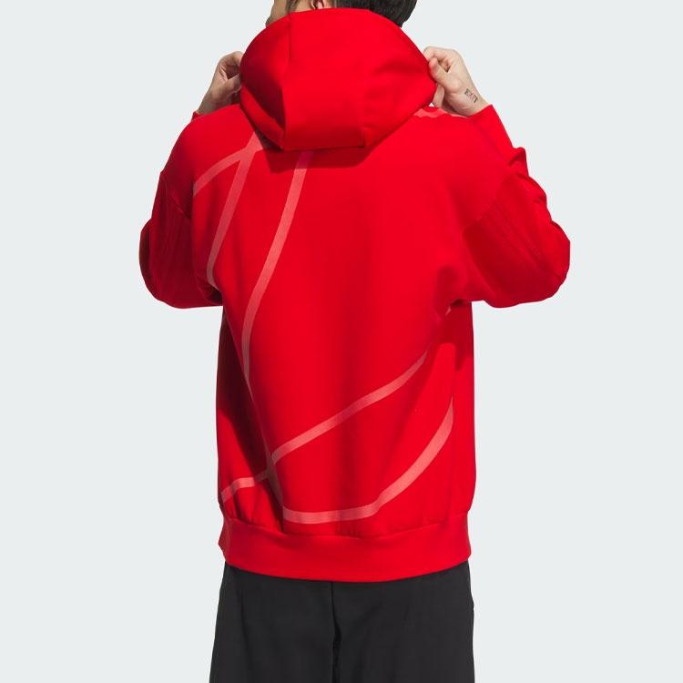 adidas Future Style Hoodie Sweatshirt Unisex Light Scarlet IM9036