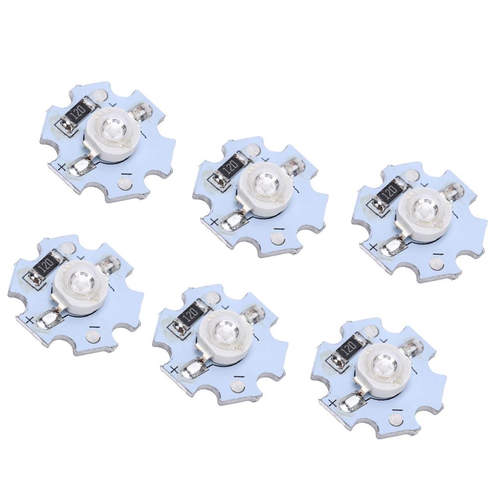 25Pcs 0.5W 5V High Power LED Lamp Bead Light Source Chip with Aluminum PlateUV Purple Light: