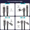 Zinc Alloy Braided 4-in-1 Type-C PD Fast Charging USB Cable