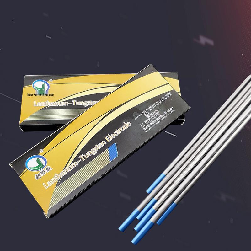 JIO Blue Lanthanated Tungsten Electrodes for Argon Arc Welding, Sizes 1.6, 2.0, 2.4, 3.2, with National Standard Compliance