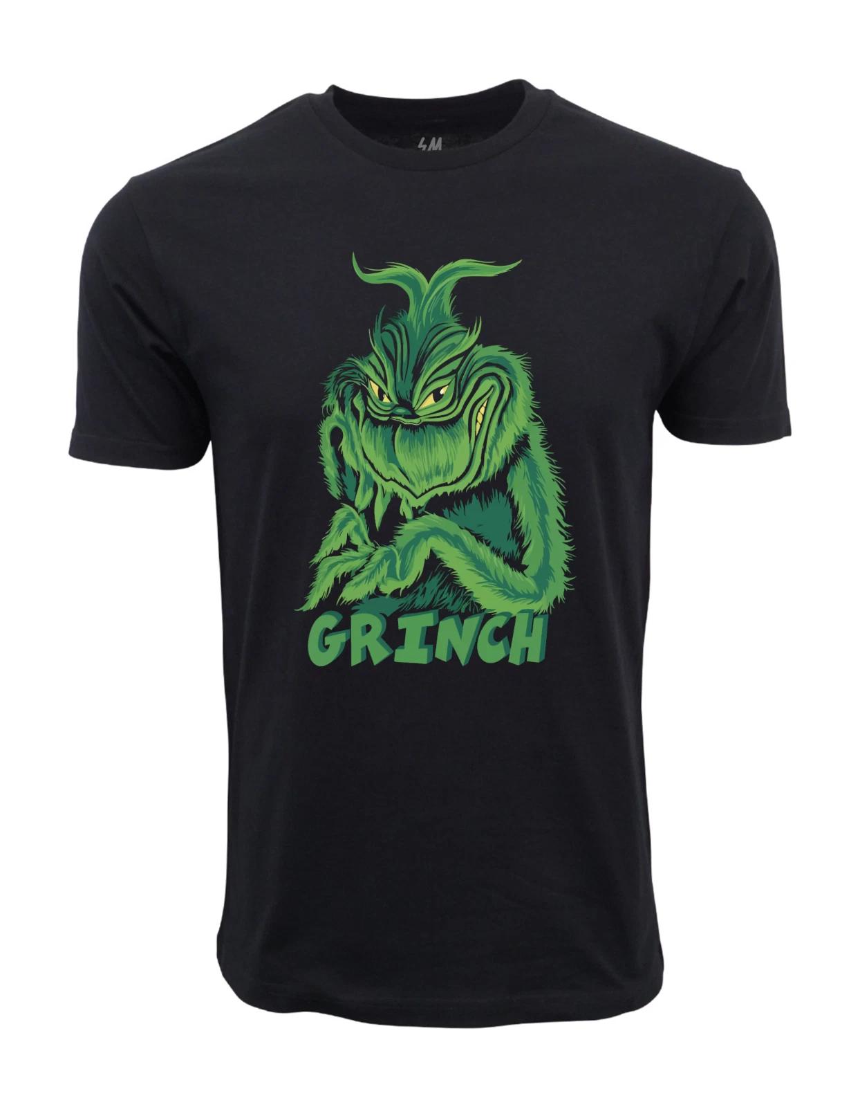 Unisex Adult Casual Graphic Grinch Graphic T shirt T-Shirt M