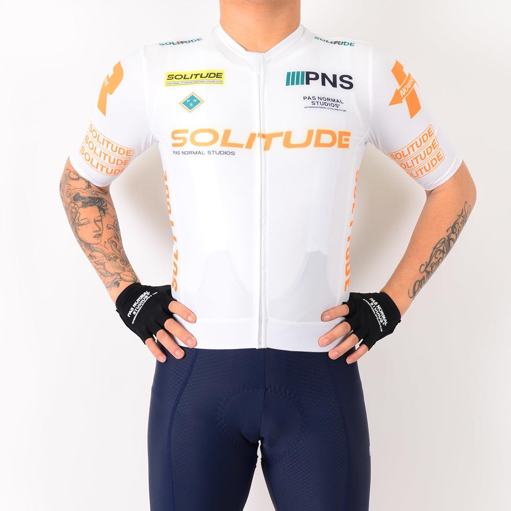 Maillot de cyclisme haute élasticité PNS Elite pour hommes et femmes - Manches courtes pour cyclisme sur route professionnel