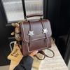 Schoolbag Vintage Versatile Backpack Women's Niche Design 1011 New Fashion Advanced Texture College Student Small Backpack