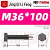 12.9 Grade High-Strength Blackened Hex Bolt M22-M48