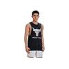 Under Armour Project Rock Letter Logo Print Training Sleeveless T-Shirt Men Black 1373787-004
