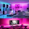 RGB LED strip with remote control, dimmable decorative lighting suitable for bedrooms, ceilings, and party atmospheres