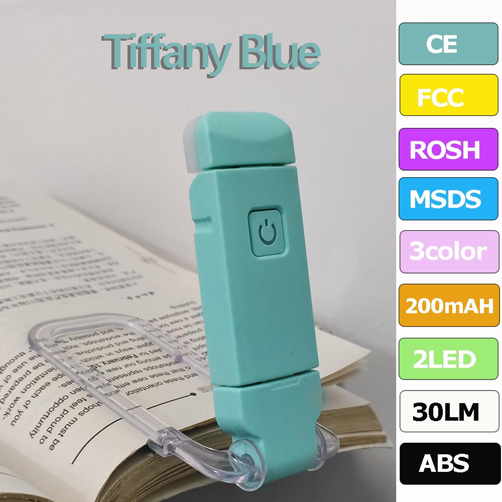 LED Mini USB Rechargeable Foldable Book Light - Portable, Eye-Protection Clip Lamp for Reading