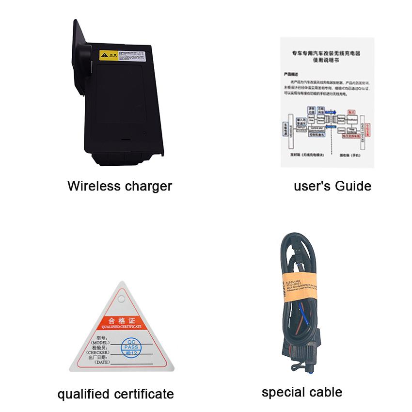 15W Automotive Wireless Charger For Jeep Commander 2018 Car Accessories Interior Special Mobile Phone Fast Charging Plate Panel