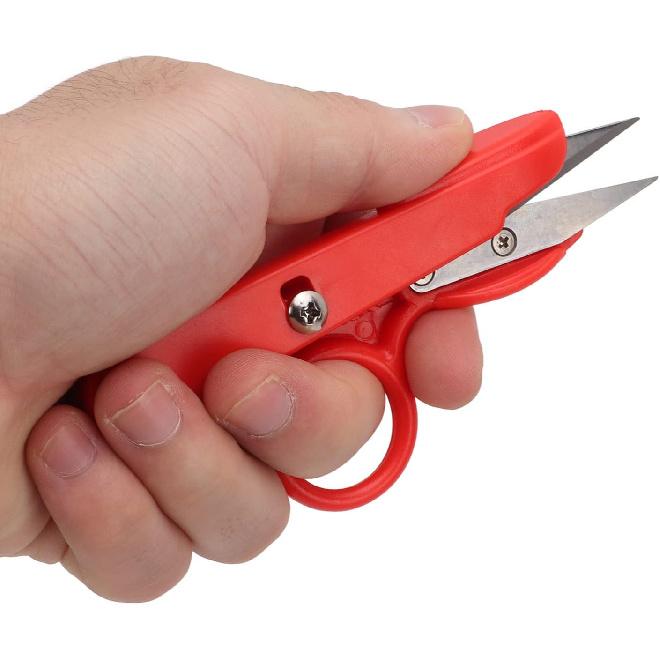 

Walfront 3 шт. Современные, компактные нитеобрезатели из нержавеющей стали, красные, для обеих рук, швейные, вышивальные, ножницы для ткани