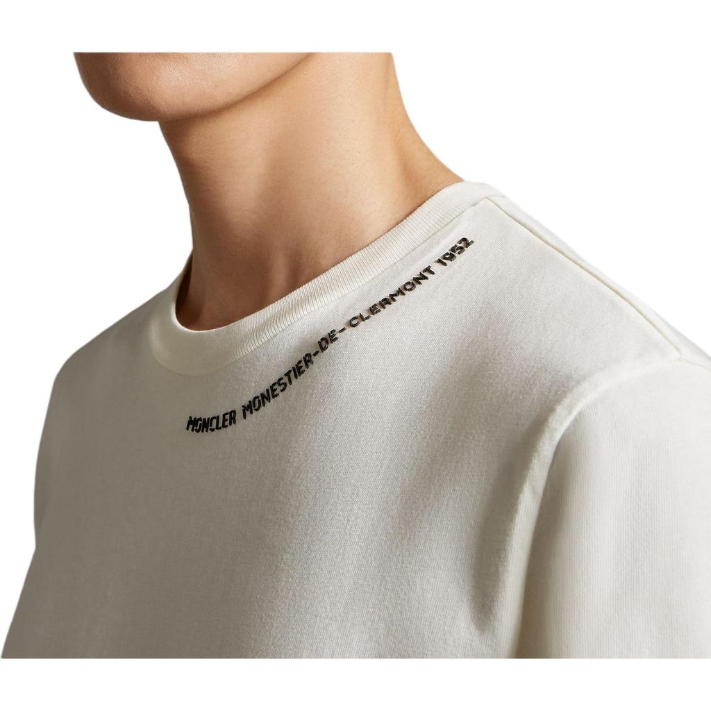 Moncler T-Shirts Men's White Crew Neck Moderate J10918C000448390T034