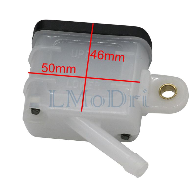 LMoDri Refit Motorcycle Foot Rear Brake Master Cylinder Tank Oil Cup Fluid Bottle